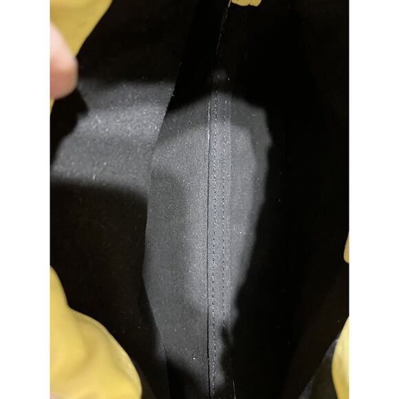 Yuzefi Mini Bom Lemon Yellow Crossbody Leather Shoulder Bag Runway Designer - Picture 5 of 14